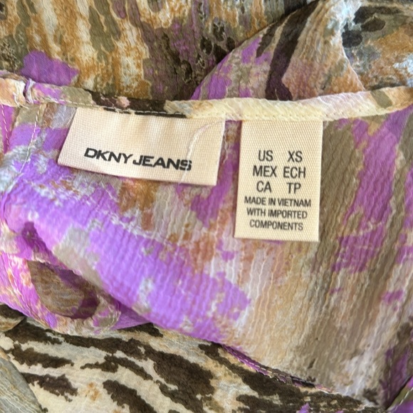 Y2K vintage DKNY Jeans side ruffle tank - Picture 5 of 5